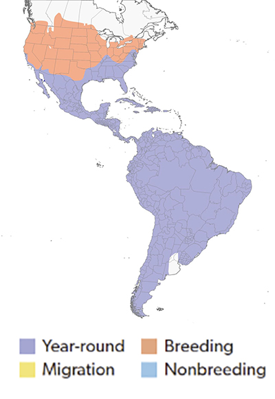 Range Map for Turkey Vulture