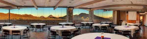 Photo of a corporate reception in the Baldwin Education Building Green Room